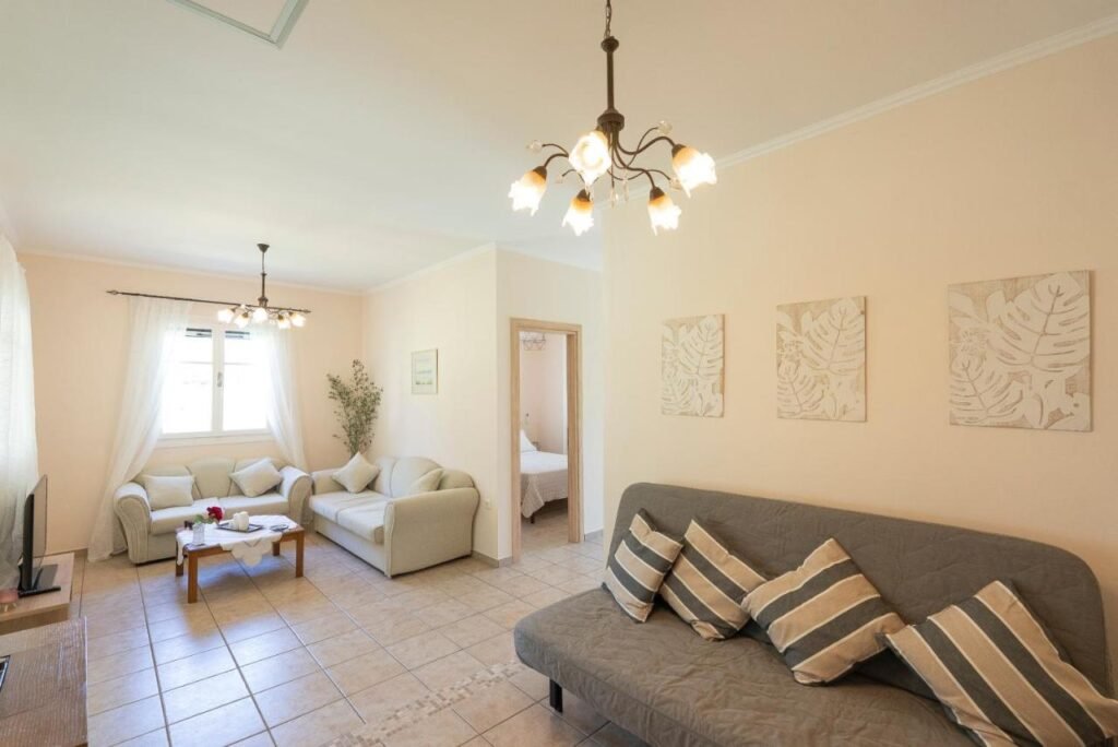 Living room with sofa bed